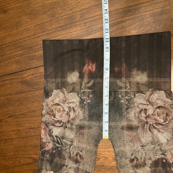 M. Rena Women's High Waisted Dark Floral Leggings, One Size - Picture 10 of 10